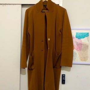 J. Crew Brown Waffle Coat